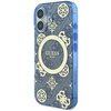 Etui GUESS IML Peony On 4G Background MagSafe do Apple iPhone 16 Niebieski Seria telefonu iPhone