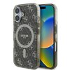 Etui GUESS IML 4G Background MagSafe do Apple iPhone 16 Plus Brązowy