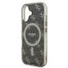 Etui GUESS IML 4G Background MagSafe do Apple iPhone 16 Plus Brązowy Dominujący kolor Brązowy