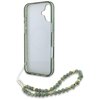 Etui GUESS IML Flowers Allover Electro With Pearl Strap MagSafe do Apple iPhone 16 Plus Zielony Typ Etui nakładka