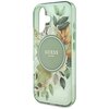 Etui GUESS IML Flower & Tonal Circle MagSafe do Apple iPhone 16 Plus Zielony Typ Etui nakładka