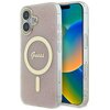 Etui GUESS IML 4G MagSafe do Apple iPhone 16 Różowy