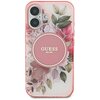 Etui GUESS IML Flower & Tonal Circle MagSafe do Apple iPhone 16 Plus Różowy Model telefonu iPhone 16 Plus