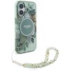 Etui GUESS IML Flowers With Pearl Strap MagSafe do Apple iPhone 16 Plus Zielony Model telefonu iPhone 16 Plus