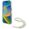 Etui GUESS IML Flowers With Pearl Strap MagSafe do Apple iPhone 16 Plus Zielony Kompatybilność Apple iPhone 16 Plus