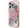 Etui GUESS IML Flower & Tonal Circle MagSafe do Apple iPhone 16 Pro Różowy Seria telefonu iPhone