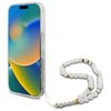 Etui GUESS IML Glitter With Pearl Strap MagSafe do Apple iPhone 16 Pro Przezroczysty Kompatybilność Apple iPhone 16 Pro