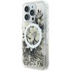 Etui GUESS Liquid Glitter Flower MagSafe do Apple iPhone 16 Pro Beżowy Seria telefonu iPhone
