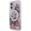 Etui GUESS Liquid Glitter Flower MagSafe do Apple iPhone 16 Różowy Seria telefonu iPhone