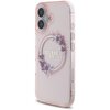Etui GUESS IML Flowers Wreath MagSafe do Apple iPhone 16 Różowy Seria telefonu iPhone