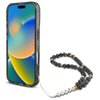 Etui GUESS IML Glitter With Pearl Strap MagSafe do Apple iPhone 16 Czarny Kompatybilność Apple iPhone 16