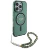 Etui GUESS IML Glitter With Pearl Strap MagSafe do Apple iPhone 16 Pro Max Zielony Model telefonu iPhone 16 Pro Max
