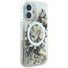 Etui GUESS Liquid Glitter Flower MagSafe do Apple iPhone 16 Beżowy Kompatybilność Apple iPhone 16