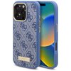 Etui GUESS 4G Logo Plate MagSafe do Apple iPhone 16 Pro Max Niebieski