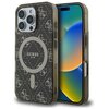 Etui GUESS IML 4G Background MagSafe do Apple iPhone 16 Pro Max Brązowy