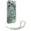 Etui GUESS IML Flowers With Pearl Strap MagSafe do Apple iPhone 16 Pro Max Zielony Model telefonu iPhone 16 Pro Max