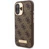 Etui GUESS 4G Logo Plate MagSafe do Apple iPhone 16 Plus Brązowy Seria telefonu iPhone