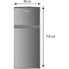 Lodówka MPM-125-CZ-11 E 115cm Ciemny inox Kolor producenta Ciemny Inox