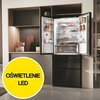 Lodówka HAIER HFR3718ENGB Side by Side No Frost 177.5cm Czarna Kolor producenta Czarny