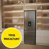 Lodówka HAIER HTW5618DWMG No Frost 185cm Inox Sterowanie Elektroniczne