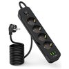 Listwa TECH-PROTECT PCL4X3 (2 m) Czarny Prąd znamionowy [A] 2.1