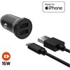 Ładowarka samochodowa FIXED FIXCC15N-2UL-BK 15W Czarny Napięcie wejściowe [V] 24
