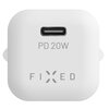 Ładowarka sieciowa FIXED FIXC20M-CL-WH 20W Biały Kabel w zestawie USB-C - Lightning