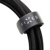 Kabel pleciony USB-C - USB-C FIXED 100W 0.5 m Czarny Typ USB-C - USB-C
