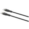 Kabel pleciony USB-C - USB-C FIXED 100W 1.2 m Czarny Typ USB-C - USB-C