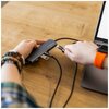 Kabel pleciony USB-C - Lightning FIXED 60W 0.5 m Czarny Złącze 2 Lightning