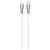 Kabel pleciony USB-C - Lightning FIXED 60W 1.2 m Biały