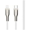 Kabel pleciony USB-C - Lightning FIXED 60W 1.2 m Biały Rodzaj Kabel