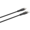 Kabel pleciony USB-C - Lightning FIXED 60W 2 m Czarny Typ USB-C - Lightning