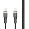 Kabel pleciony USB-C - Lightning FIXED 60W 2 m Czarny Rodzaj Kabel