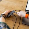 Kabel pleciony USB-C - Lightning FIXED 60W 2 m Czarny Długość [m] 2