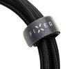 Kabel pleciony USB-C - Lightning FIXED 60W 2 m Czarny Złącze 2 Lightning
