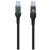 Kabel USB-C - USB-C FIXED z wyświetlaczem LCD 100W 1.2m Czarny