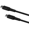 Kabel silikonowy USB-C - USB-C FIXED 60W 0.5 m Czarny Obsługiwane zasilanie [W] do 60