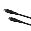 Kabel silikonowy USB-C - USB-C FIXED 60W 1.2 m Czarny Obsługiwane zasilanie [W] do 60