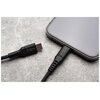 Kabel silikonowy USB-C - USB-C FIXED 60W 1.2 m Czarny Długość [m] 1.2