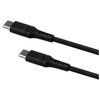 Kabel silikonowy USB-C - USB-C FIXED 60W 2 m Czarny Obsługiwane zasilanie [W] do 60