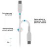Kabel silikonowy USB-C - USB-C FIXED 60W 2 m Biały Typ USB-C - USB-C