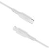 Kabel silikonowy USB-C - Lightning FIXED 60W 0.5 m Biały Obsługiwane zasilanie [W] do 60
