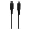 Kabel silikonowy USB-C - Lightning FIXED 60W 2 m Czarny