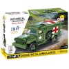Klocki plastikowe COBI Historical Collection World War II 1942 Ambulance WC 54 COBI-2257