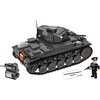 Klocki plastikowe COBI Historical Collection World War II Panzerkampfwagen II Ausf. F COBI-2597 Liczba elementów [szt] 812
