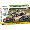 Klocki plastikowe COBI Historical Collection World War II Renault R35 - Valentine IX - Panzer I COBI-2740