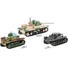 Klocki plastikowe COBI Historical Collection World War II Renault R35 - Valentine IX - Panzer I COBI-2740 Materiał Plastik