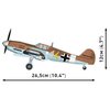 Klocki plastikowe COBI Historical Collection World War II Messerschmitt Bf 109 G COBI-5761 Wymiary opakowania [mm] 344 x 240 x 60