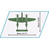 Klocki plastikowe COBI Historical Collection World War II Lockheed P-38 H Lightning COBI-5726 Waga z opakowaniem [g] 950